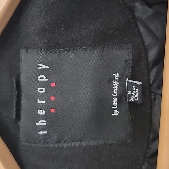 EUC Therapy by Lane Crawford Black Princess Coat Size Small - Picture 8 of 9